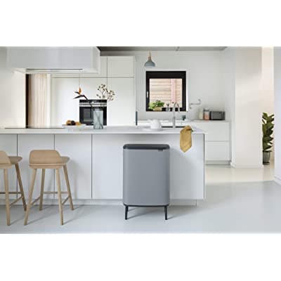 Brabantia Bo Touch Bin Hi 60 L Mineral Concrete Grey