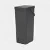 Brabantia Sort & Go Recycle Bin, 40L, Grey image 3