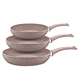 Bundle of 3 OMS Granite Frying Pans (20, 24, 28cm) image 0