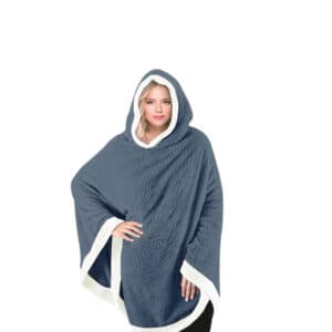 Cannon Pyramid Shape Embossed Flannel Body Wrap Blue