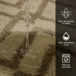 Cannon Zigzag Bathmat 50×80 Beige image 2