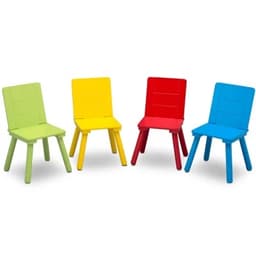 Delta Children Colored Wooden Table and Chairs Set image 2