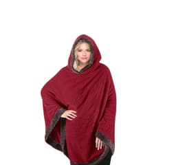 Cannon Pyramid Shape Embossed Flannel Body Wrap Red image 0