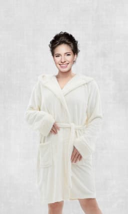 "CANNON FLANNEL ROBE Fabric: 100 % Polyester CRM image 0