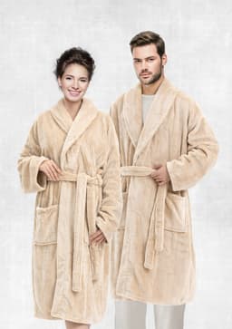CANNON EMBOSSED FLANNEL ROBE BEG image 0