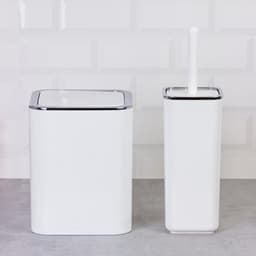 Okyanus Square Bathroom Set 2 of pcs White/Chrome image 0
