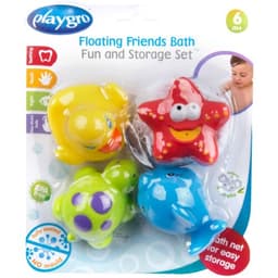 Playgro Floating Friends Bath Fun & Storage Set - Fully Sealed image 1