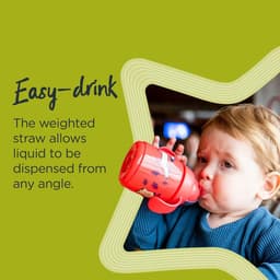 Tommee Tippee SuperStar No-Leak Straw Trainer Drinking Bottle 300 ML +6M image 2