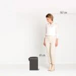 Brabantia NewIcon Pedal Bin, 12Lt. Soft Beige image 1