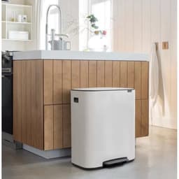 Brabantia Bo Pedal Bin 60 Ltr White image 0