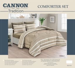 Cannon (K) Jacquard Strp Flannel Comf 6Pc image 0
