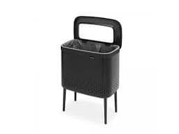 Brabantia Bo Laundry Bin 60Lt. Plastic Lid - Matt Black image 1
