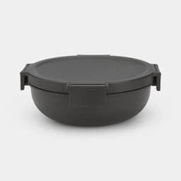 Brabantia Make & Take Plastic Salad Bowl 1.3 Ltr - Dark Grey image 0