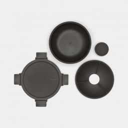 Brabantia Make & Take Plastic Salad Bowl 1.3 Ltr - Dark Grey image 2
