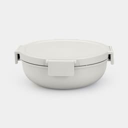 Brabantia Make & Take Plastic Salad Bowl 1.3 Ltr - Light Grey image 0