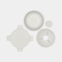 Brabantia Make & Take Plastic Salad Bowl 1.3 Ltr - Light Grey image 3