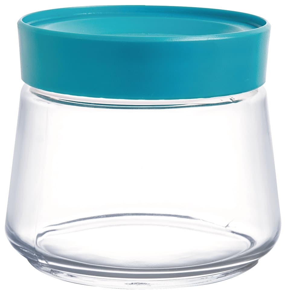 Luminarc Swing Jar 0.50Lt with Blue Lid