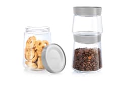 Luminarc Swing Jar Set of 3Pcs with Grey Lid image 0