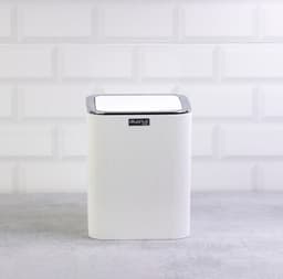 Okyanus Stripe Trashcan 5lt – White image 0