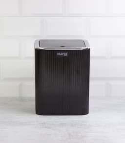 Okyanus Stripe Trashcan 5lt – Black image 0