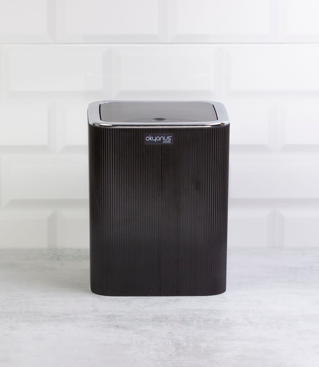 Okyanus Stripe Trashcan 5lt – Black