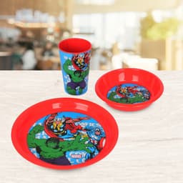 Marvel Comics 3 pcs Plastic Breakfast Set image 1