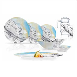 Luminarc Ambl Marblex Dinnerware Set of 46 Pcs image 0