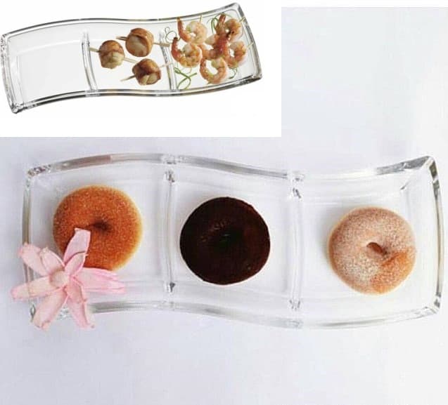 Luigi Bormioli 3 Section Divided Tray