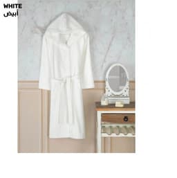 Valentini Cotton B/Robe Japanese Kimono Style White – Large image 0