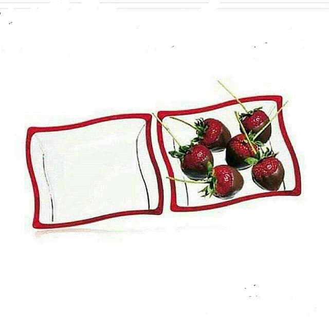 Luigi Bormioli Masterpiece 2pc Red Serving Set