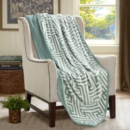 Cannon Flannel Links Reverse Design Blnkt 240×220 Green image 0