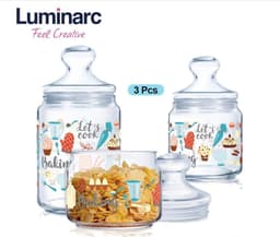 Luminarc Baking Time 3 pcs Pot Jar Set image 0