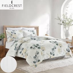 FIELDCREST (K) CTN PRTD FACE WTH STRP REV COMF 6PC image 0
