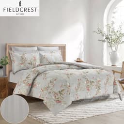 FIELDCREST (K) CTN PRTD FACE WTH STRP REV COMF 6PC image 0