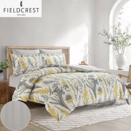 FIELDCREST (K) CTN PRTD FACE WTH STRP REV COMF 6PC image 0