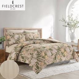 FIELDCREST (K) CTN PRTD FACE WTH STRP REV COMF 6PC (Copy) image 0