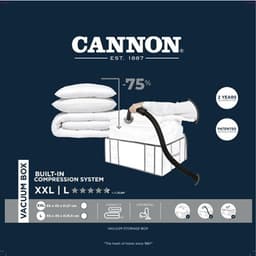 CANNON STORAGE BOX W/COMPRESSION BAG -BEG  L image 0
