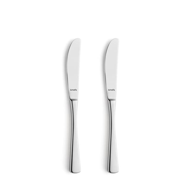 Amefa Neptune 2 Table Knives on Hanging Card