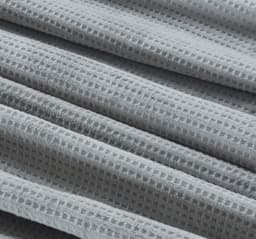 CANNON WAFFLE FLANNEL BLANKET GRY 160x220CM image 1