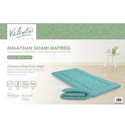 VALENTINI QUILTED MALAYSIAN FOLDABLE MATTRESS 91X190X5CM GRN image 0