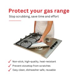 Mr. Chef Stove Protector Double Openings Silver image 2