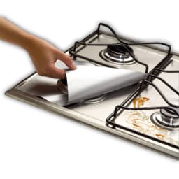 Mr. Chef Stove Protector Double Openings Silver image 1