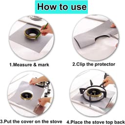 Mr. Chef Stove Protector Single Opening Silver image 2