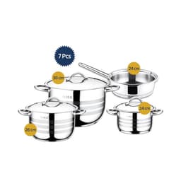 OMS Stainless Steel 18/10 Cookware Set of 7 Pcs image 0