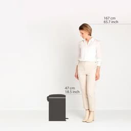 Brabantia Newlcon Pedal Bin, 20L MattSteel image 3
