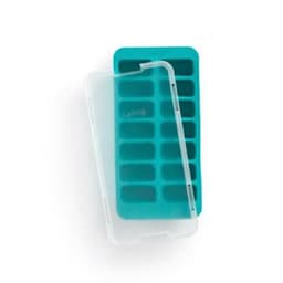 Lekue Rectangular Ice Cube Tray with Lid Turquoise image 0