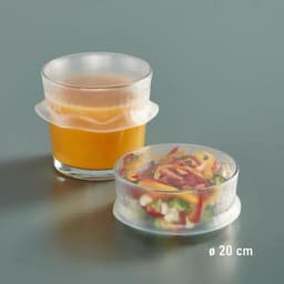 Lekue Reusable Stretch Lid, 20cm Transparent image 3