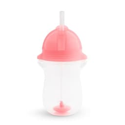 Munchkin Any Angle™ Weighted Straw Trainer Cup 300 ML +12 Months - Pink image 0