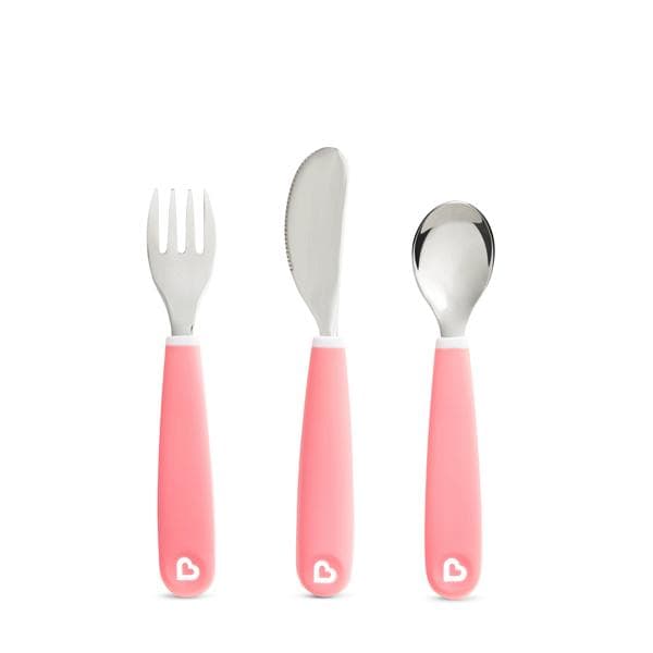 Munchkin Splash Toddler Cutlery Set Pink