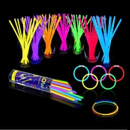 Glow Lights Party Sticks & Bracelets 50 Pcs image 0